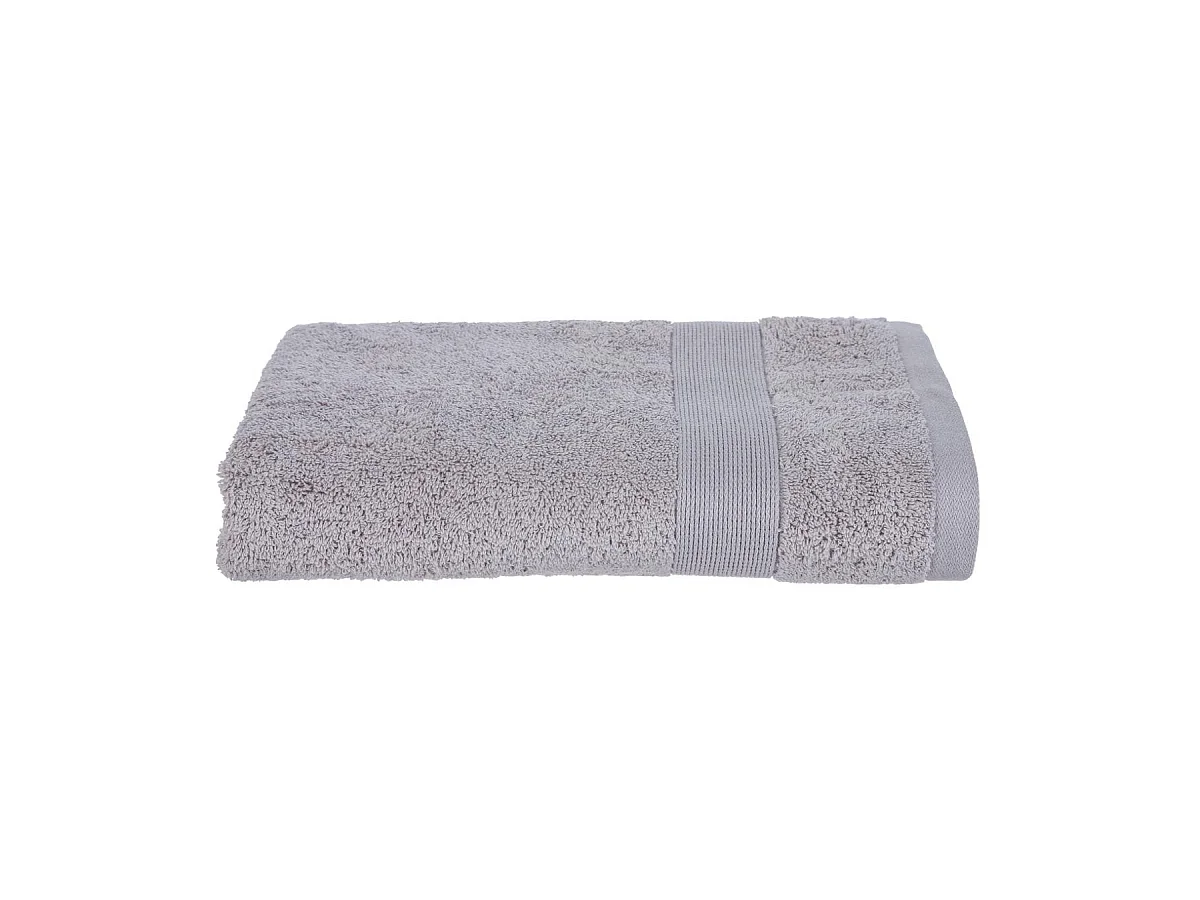 Lot de 4 Draps de bain en Coton Taupe tissu éponge  70 x 130 cm