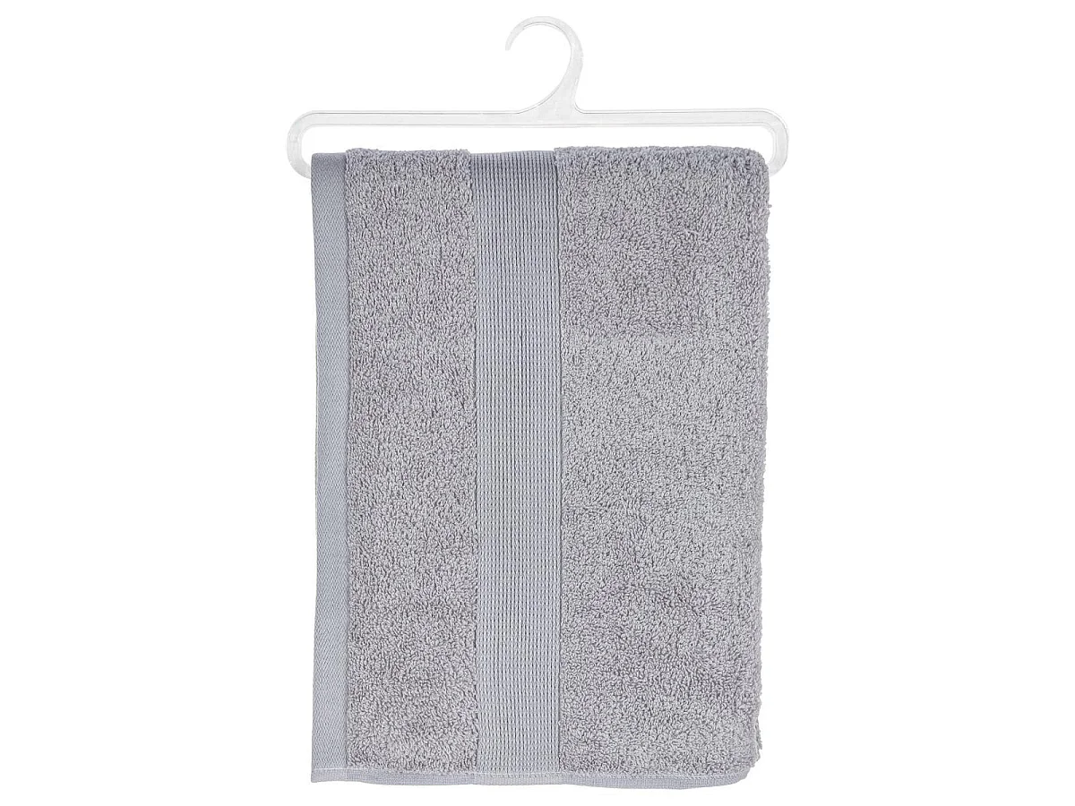 Lot de 4 Draps de bain en Coton Taupe tissu éponge  70 x 130 cm