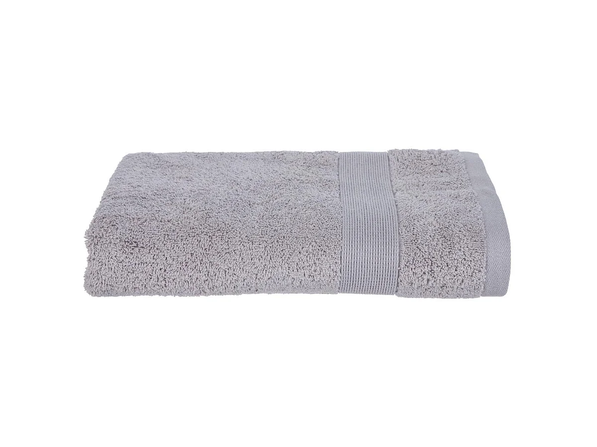 Lot de 4 Draps de bain en Coton Taupe tissu éponge  70 x 130 cm