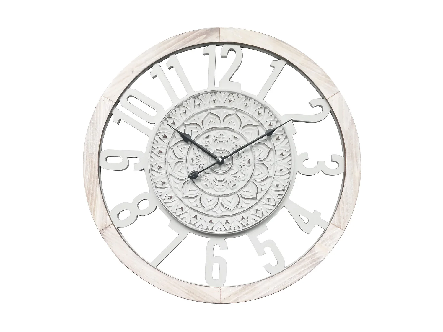 Orologio Da Muro Retro MDF Bianco per Salotto Cucina