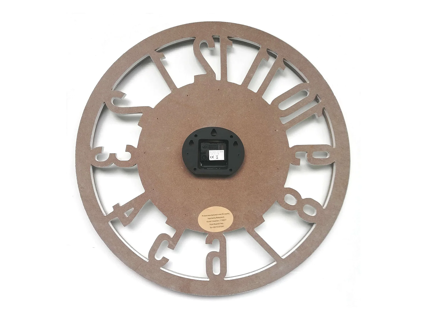 Relógio de Parede Retro em MDF Branco para Sala de Estar Cozinha