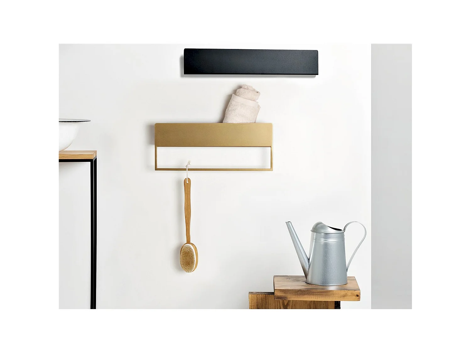 Tablette Landa Métal Blanc 50 x 10 x 20 cm