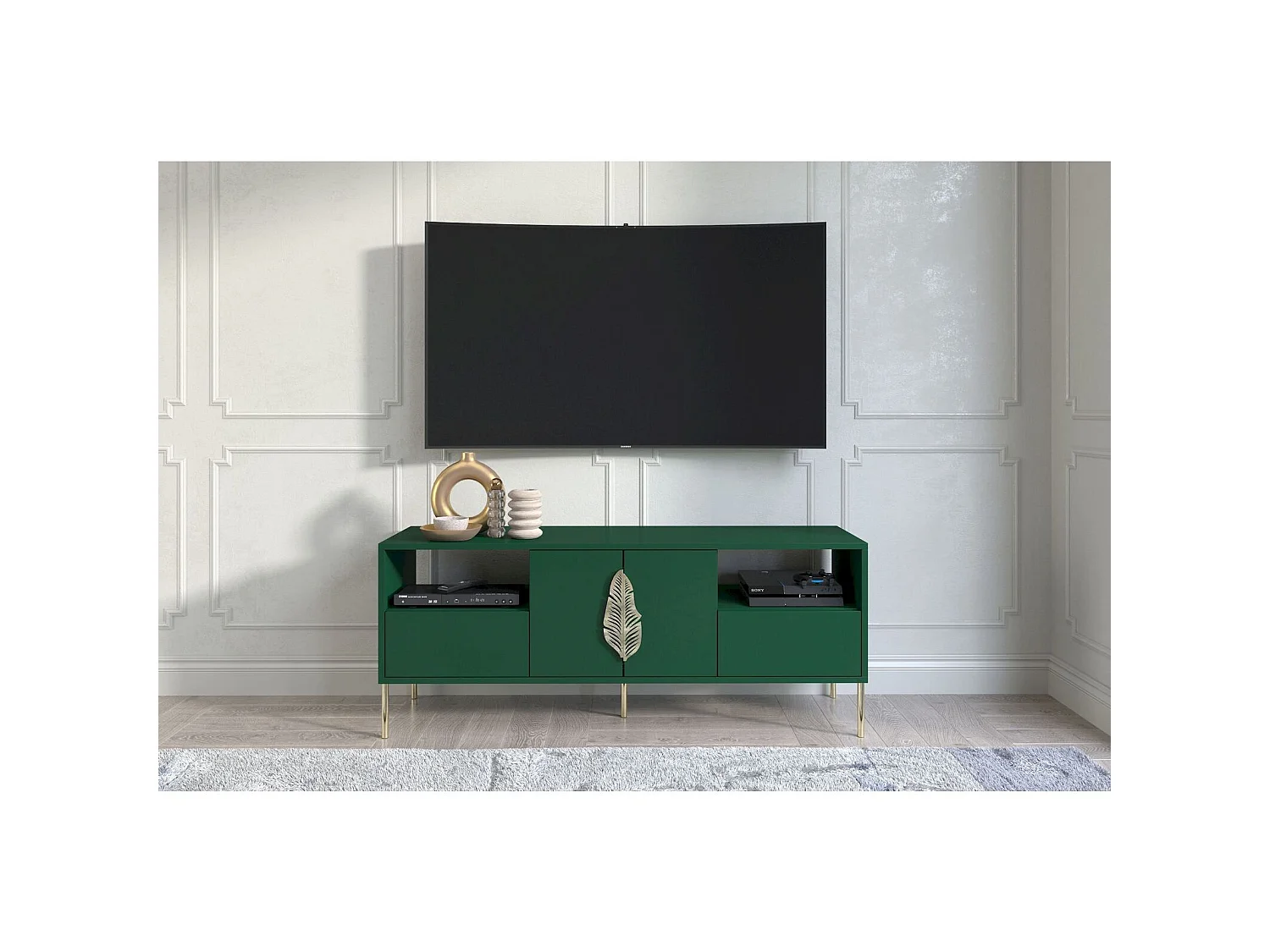 Meuble télévision Merlin 136 x 40 x 60 cm Bois