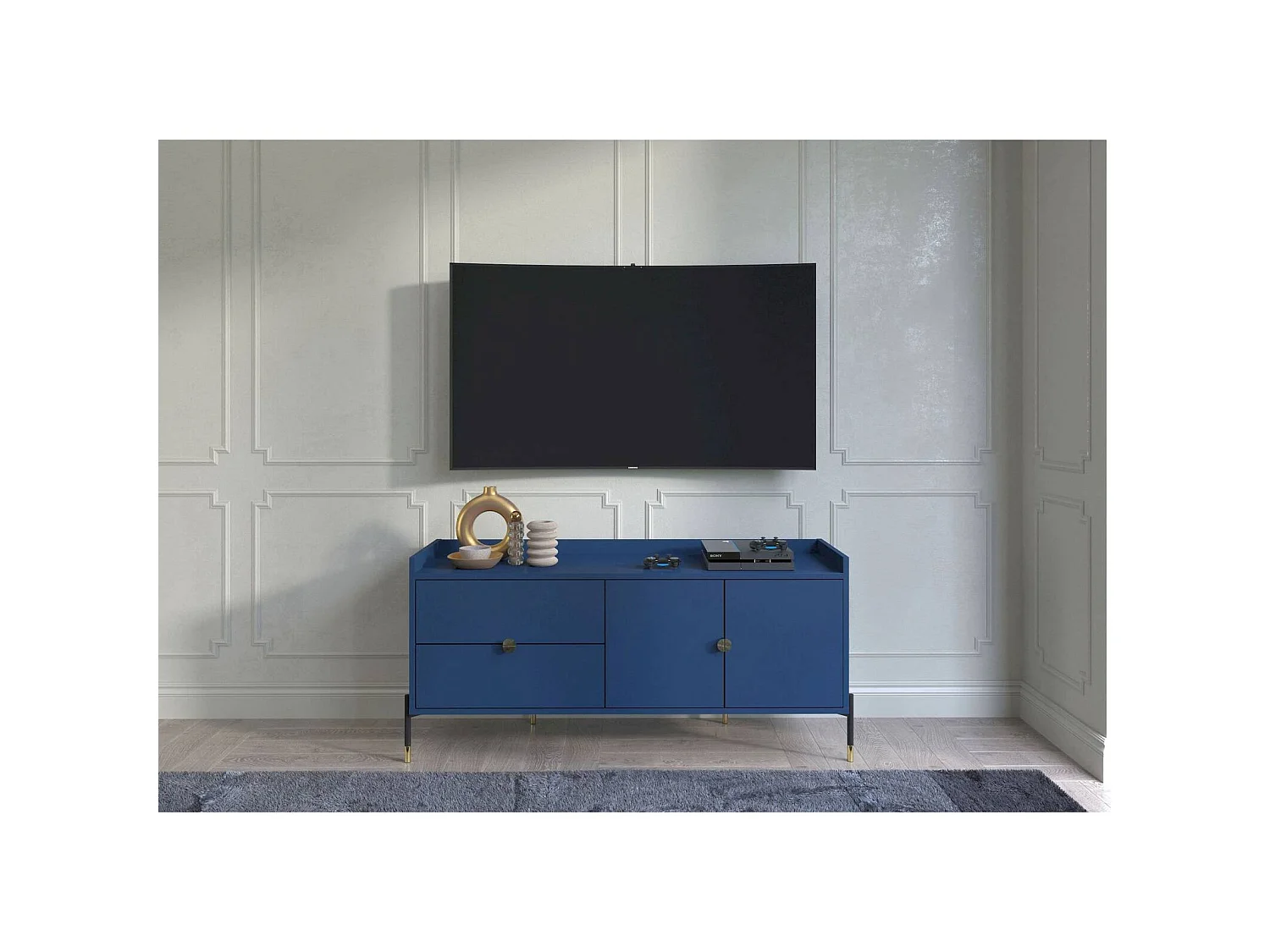 Meuble télévision Iga 142 x 42 x 66 cm Bois