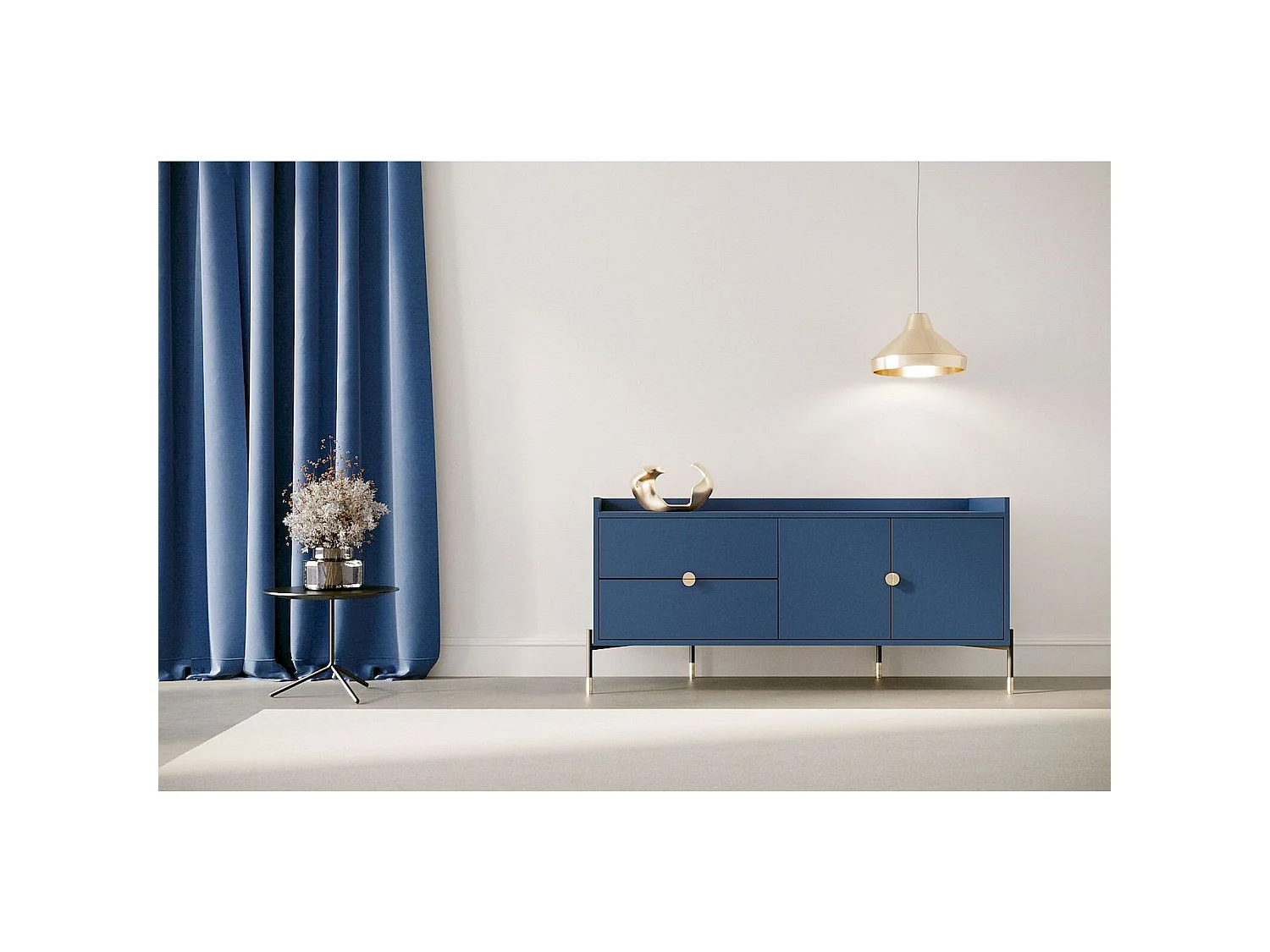 Meuble télévision Iga 142 x 42 x 66 cm Bois