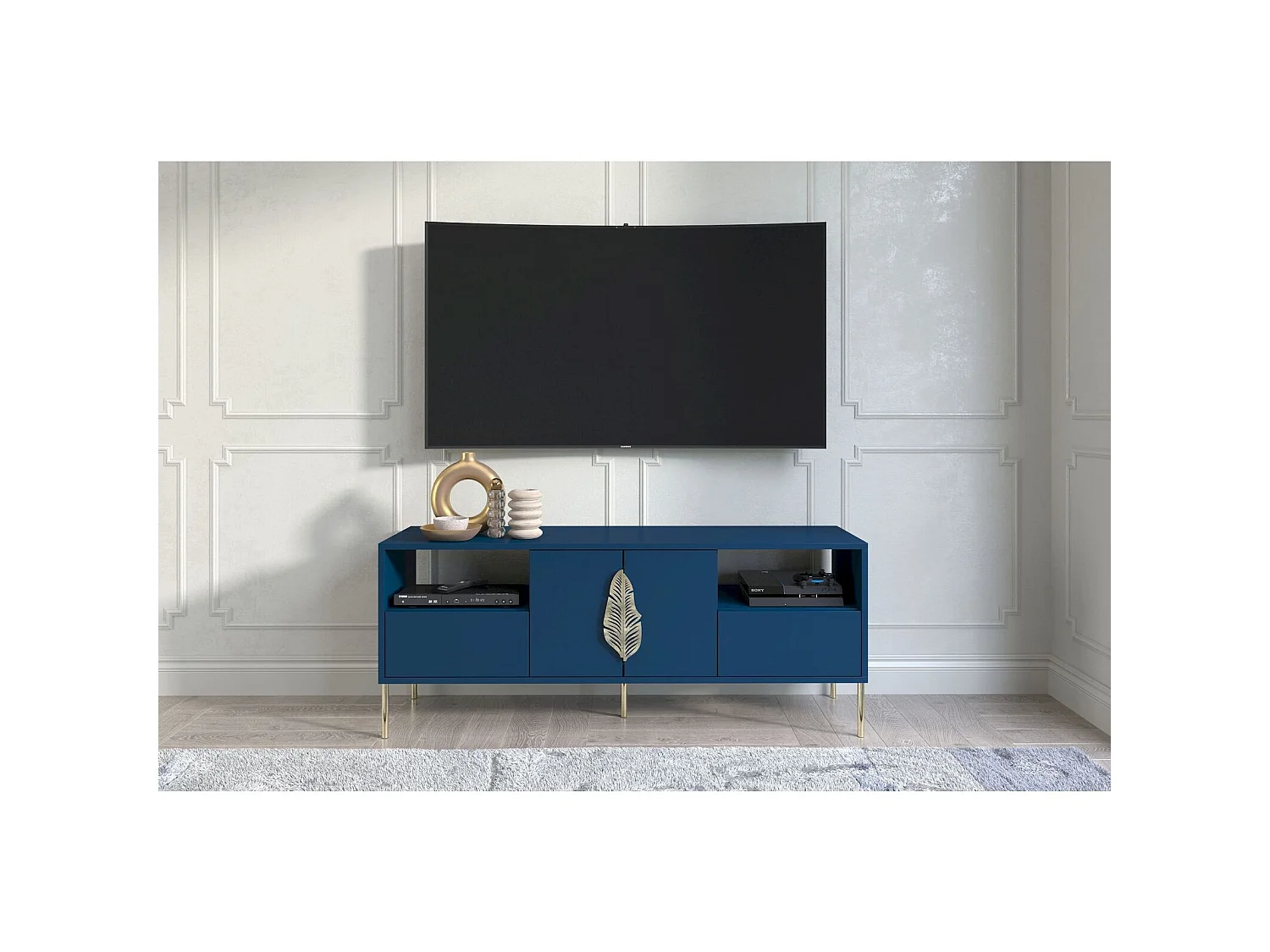 Meuble télévision Merlin 136 x 40 x 60 cm Bois