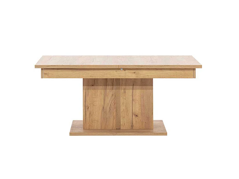 Table basse à allonge Chêne miel - APODIS - L 114/144 x l 68 x H 51.5 cm