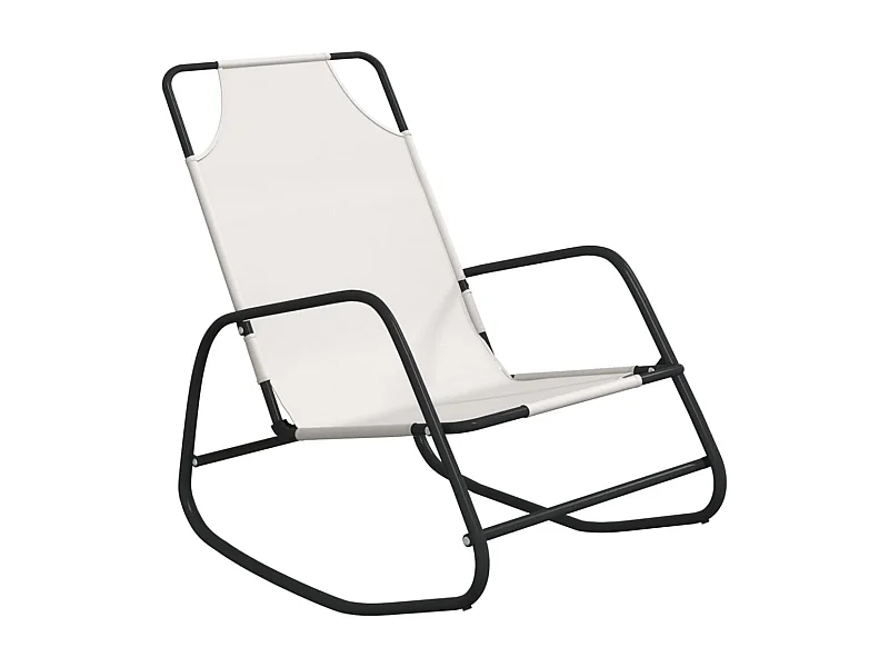 Transat chaise longue bain crème 89 x 58 x 93.5 cm 02_0012969