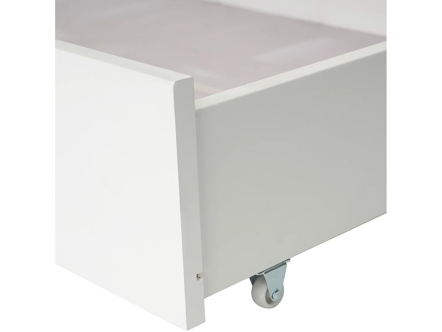 Etagenbett 90x200cm aus Kiefernholz – mit 2 Schubladen und Leiter – Weiß