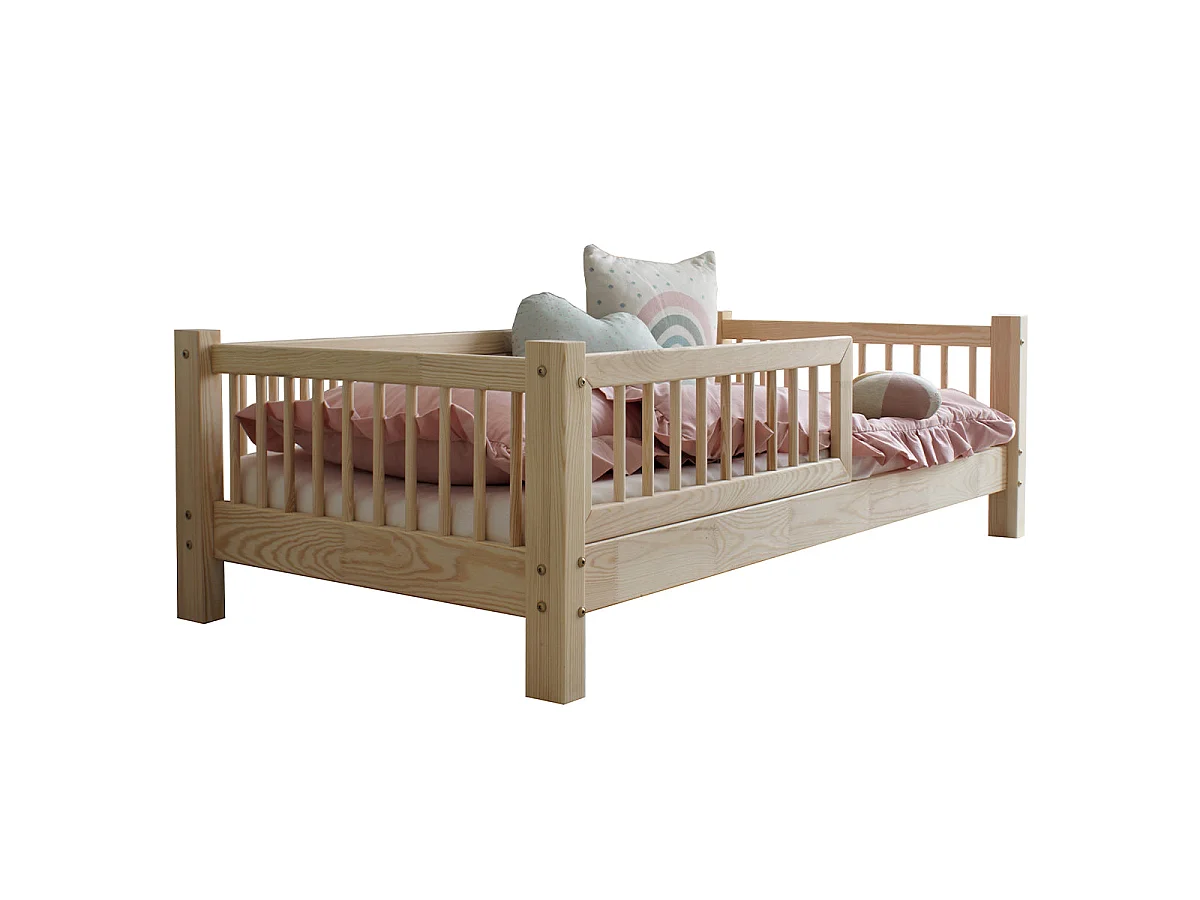 Seng 90x190 med 10 cm ben Adèle Bois