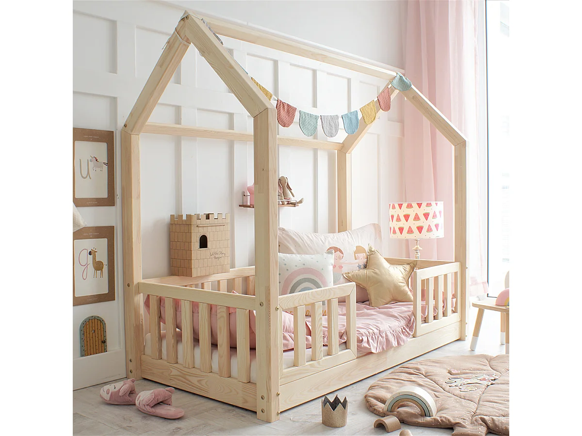 Hutbed 90x190 inclusief hekken en bodem, poten 1 cm Daisy Bois