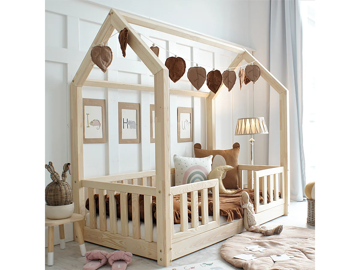 Hutbed 90x190 inclusief hekken en bodem, poten 1 cm Daisy Bois