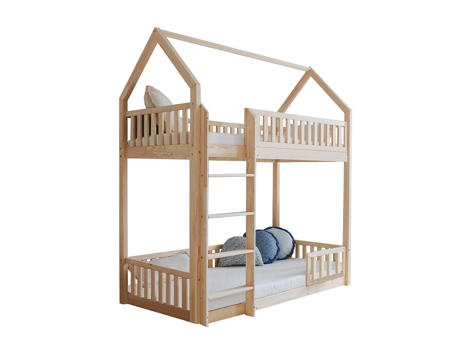 Stapelbed 90x190 inclusief afscheiding en bodem, poten 1 cm Daisy Bois