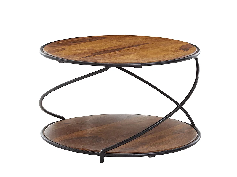 Couchtisch Sofatisch Massivholz 58x58x35 cm Wohnzimmertisch Tisch Rund