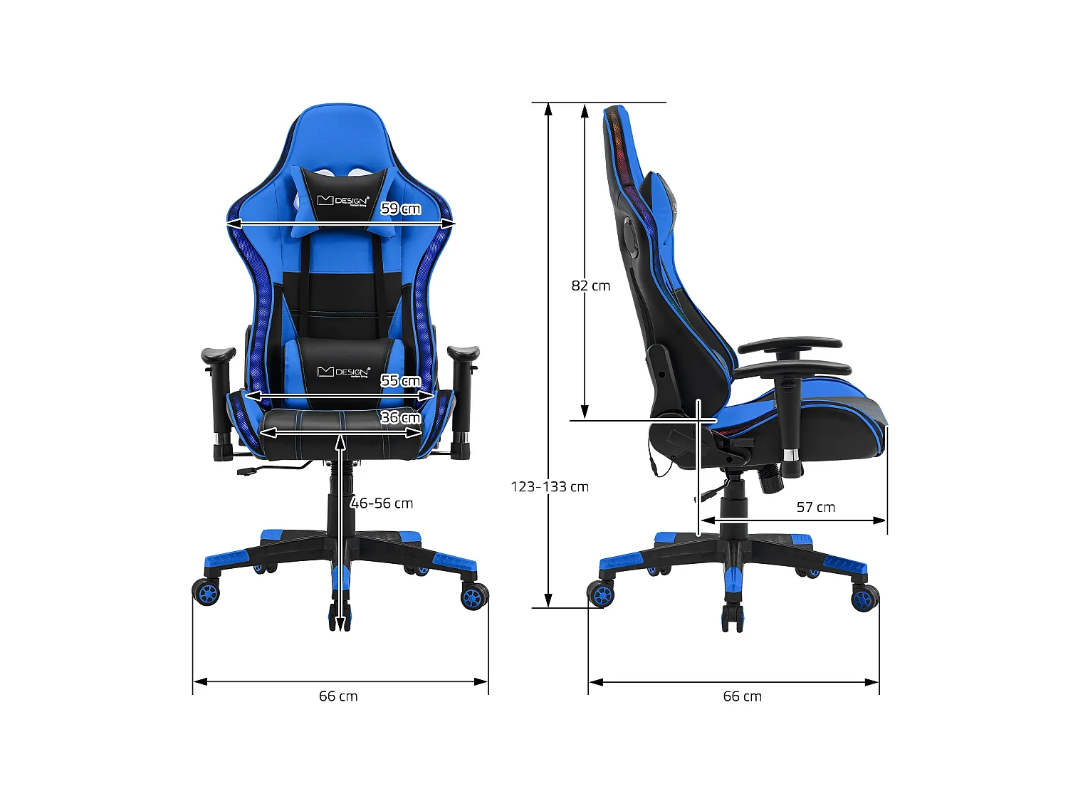 Sedia da gioco a LED Sedia da scrivania Sedia da ufficio Sedia girevole Scatole