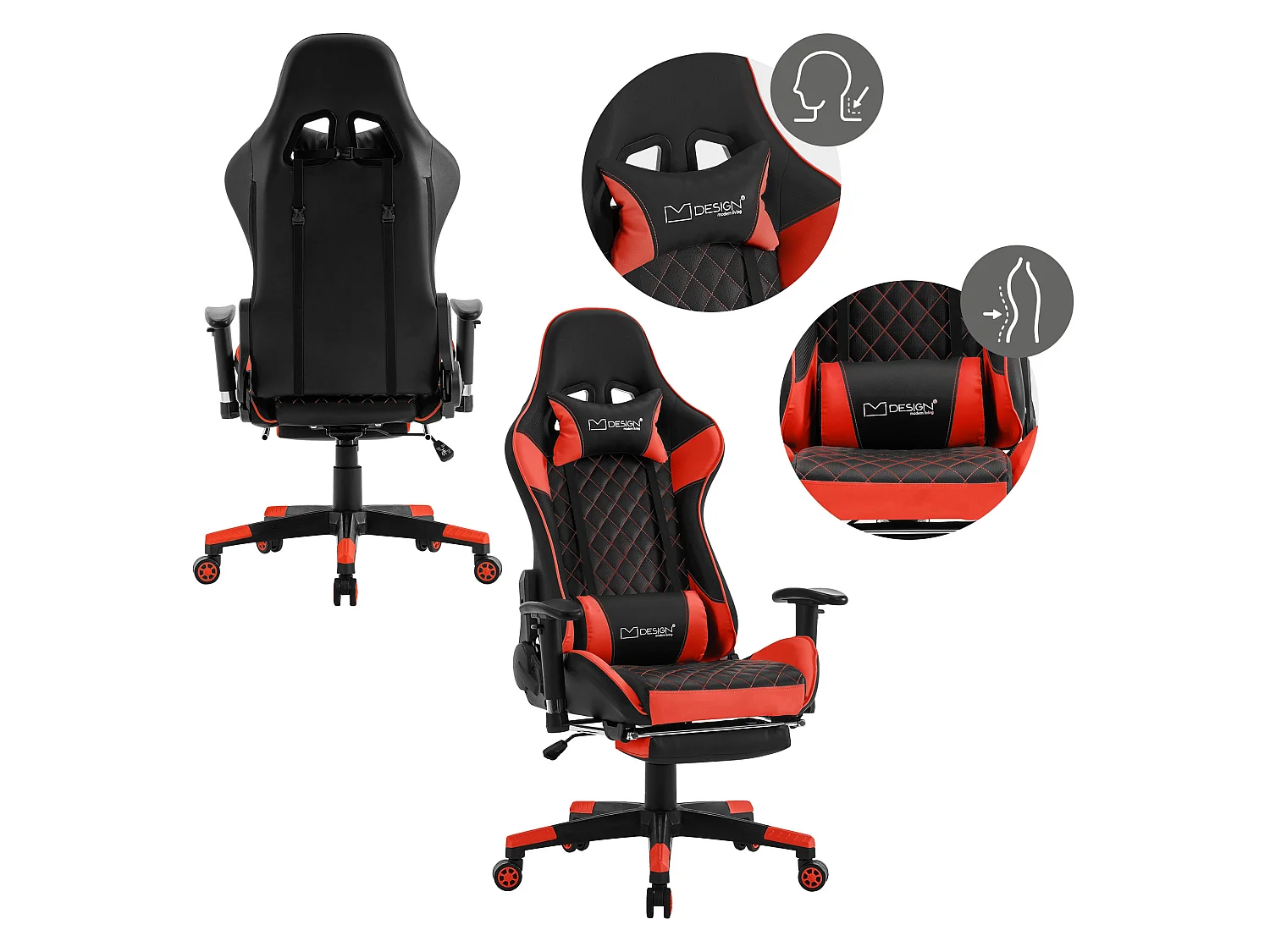 Silla de juegos Silla de escritorio Silla de oficina Silla giratoria Silla ajust