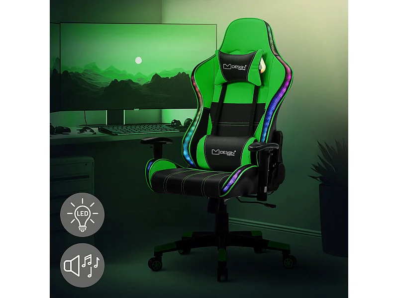 Sedia da gioco a LED Sedia da scrivania Sedia da ufficio Sedia girevole Scatole