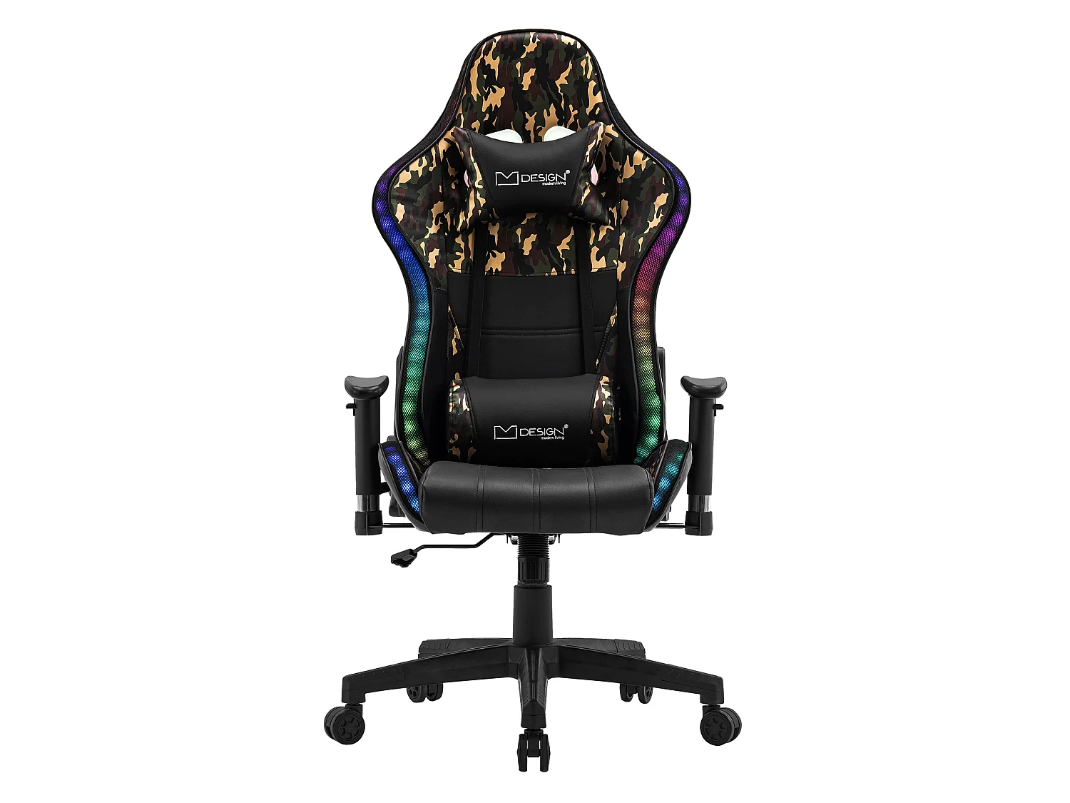 LED Gaming Silla Silla de escritorio Silla de oficina Silla giratoria Ajustable