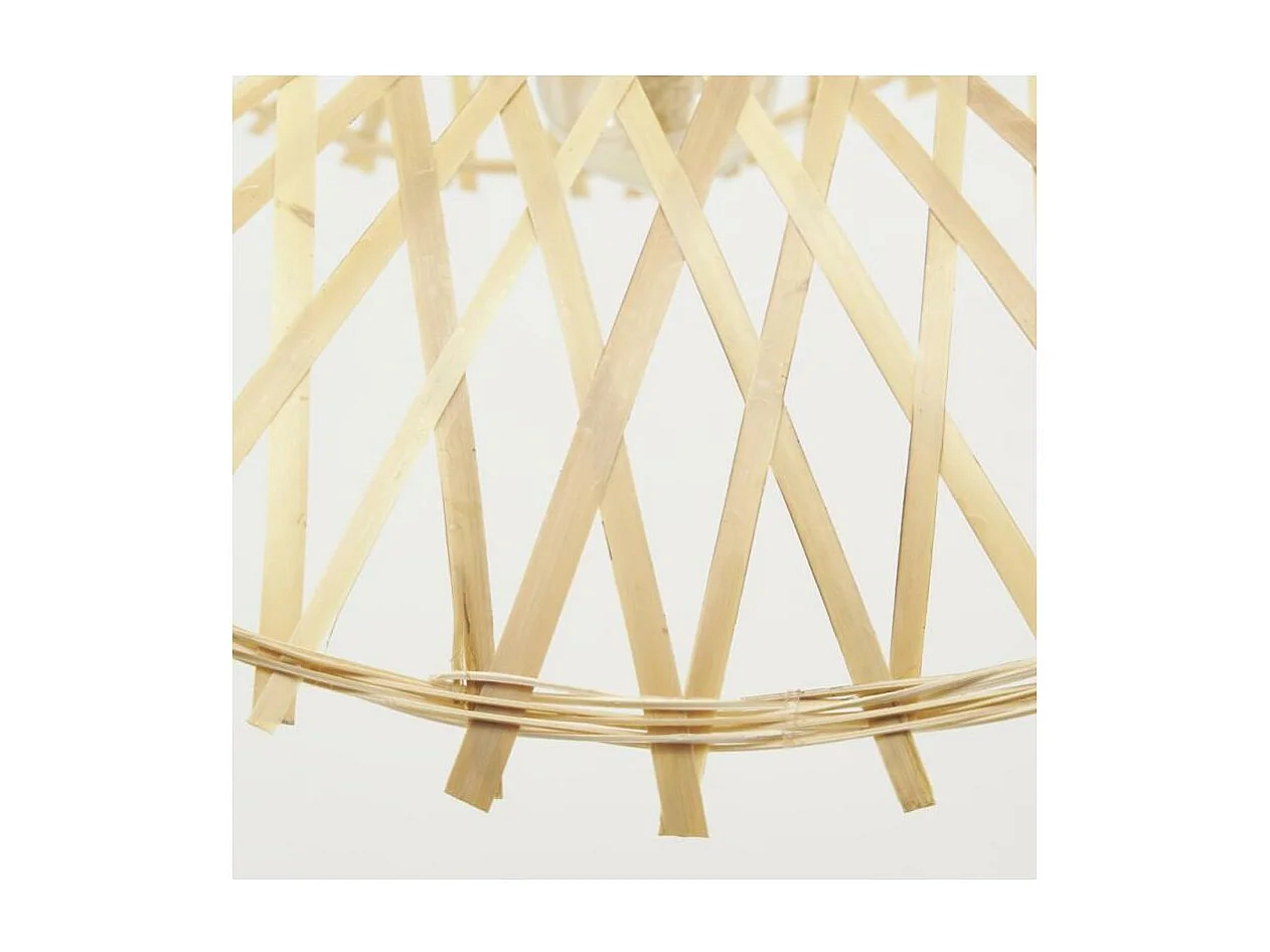 Abat-jour pour suspension en bambou naturel Vague