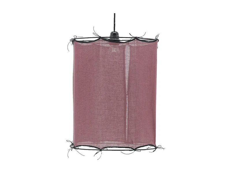 Abat-jour pour suspension en coton Riad Moyen Lit de vin