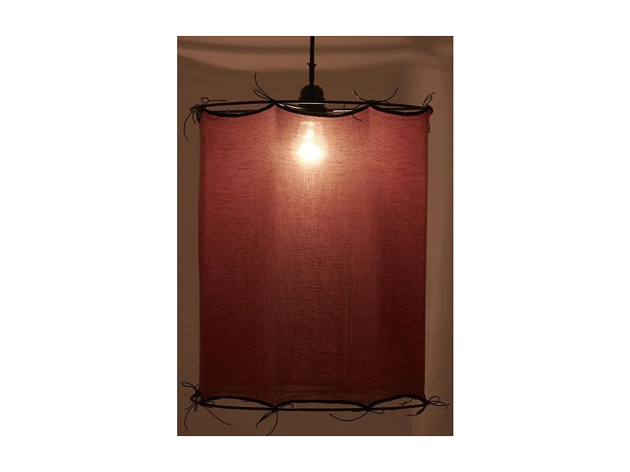 Abat-jour pour suspension en coton Riad Moyen Lit de vin