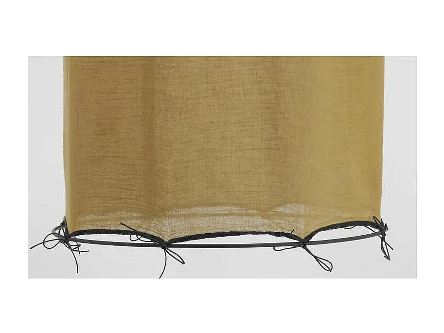 Abat-jour pour suspension en coton Riad Moyen Safran