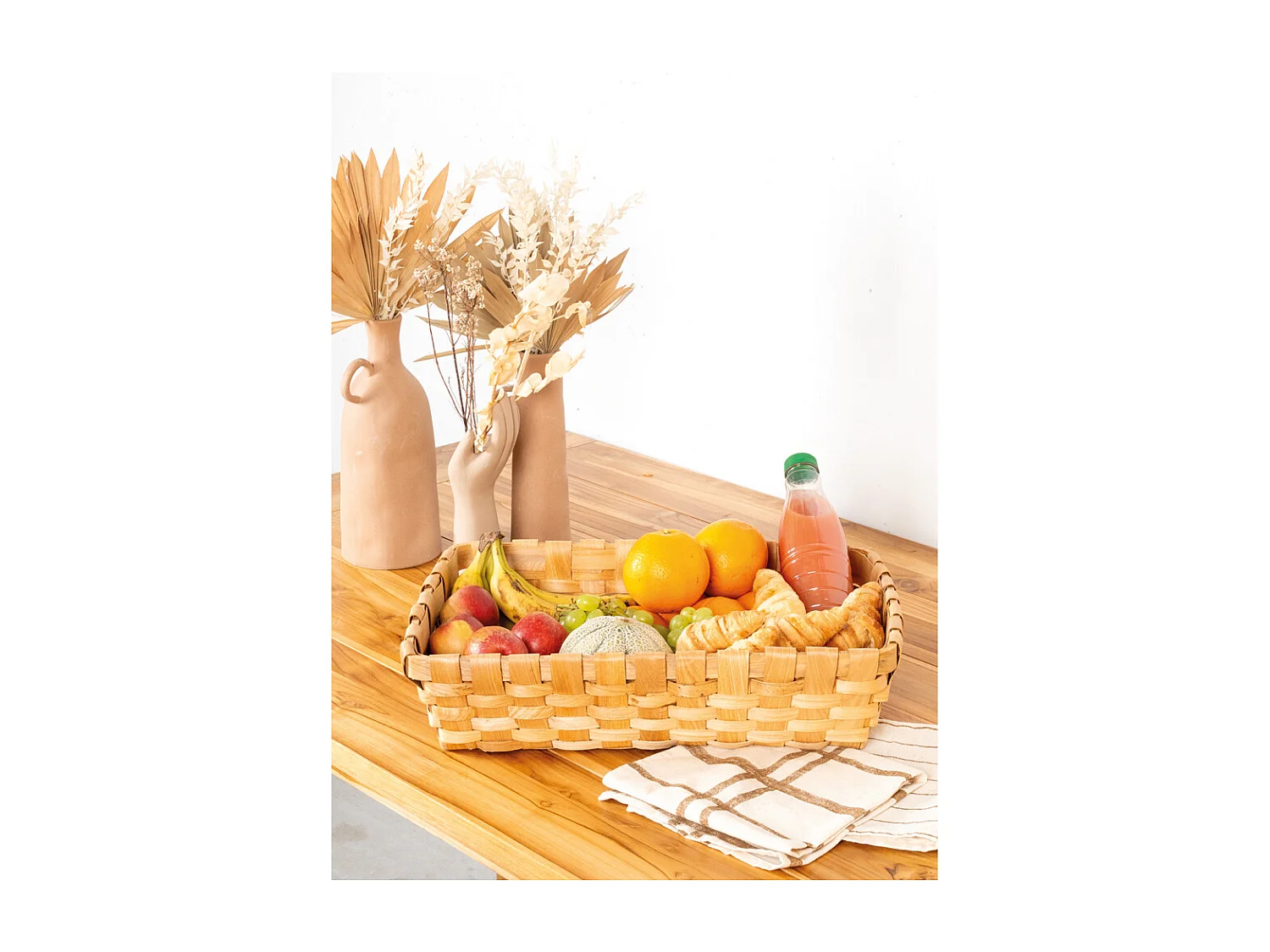 Vase en céramique terracotta Main