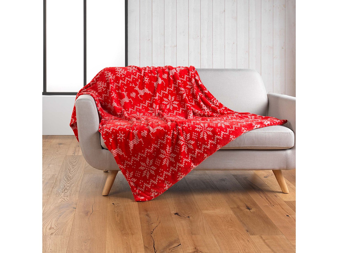 Plaid Douceur D'Intérieur Louisette - 125x150cm, Terracotta, Cotone Operato Con Frange - Foto 9