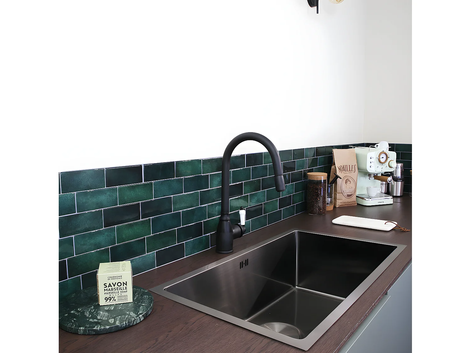 Ascott mitigeur évier à douchette extractible noir - Essebagno