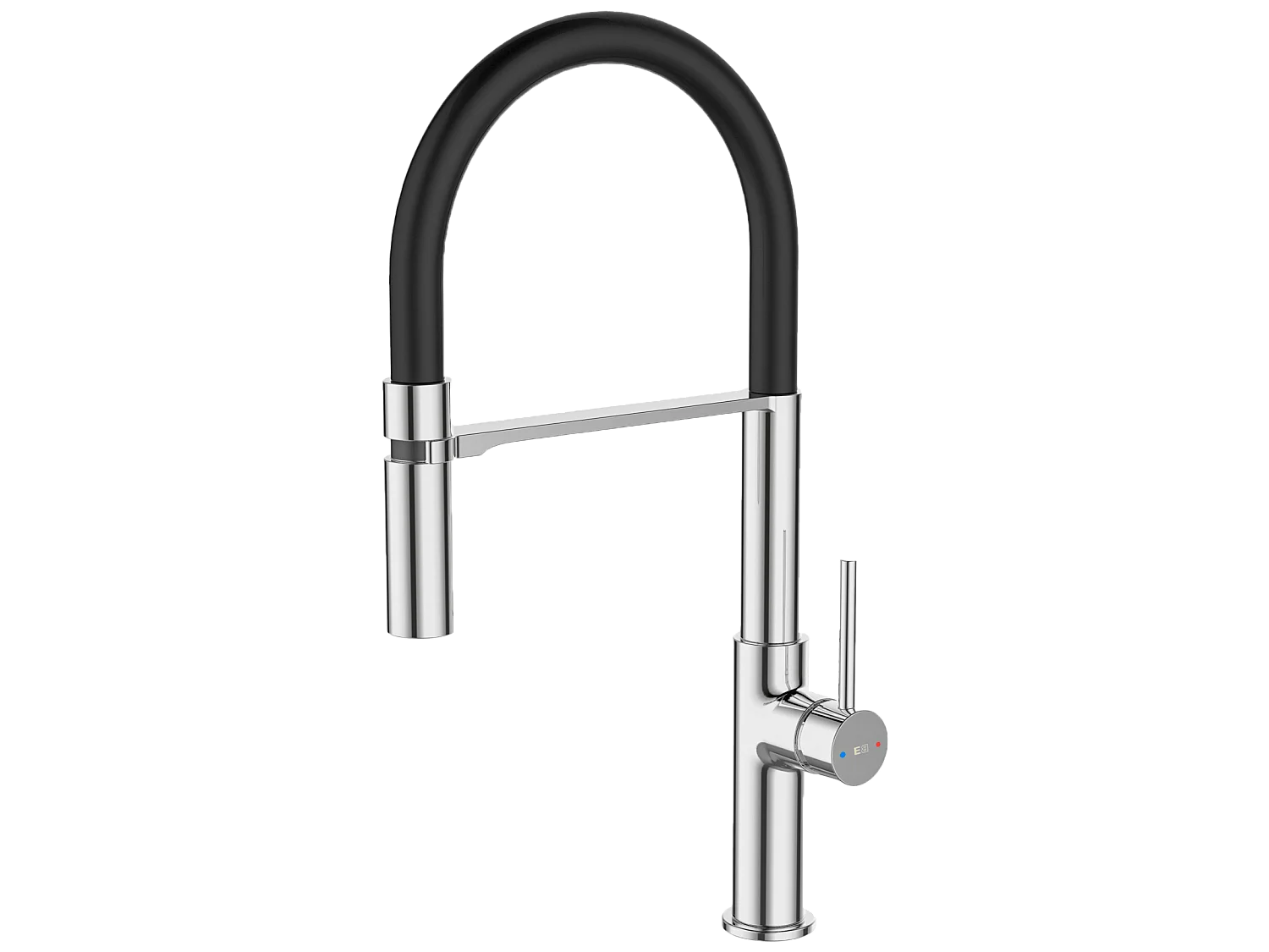 Magneto mitigeur évier à douchette mobile chrome - Essebagno