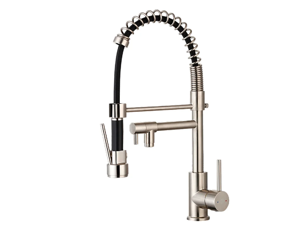 Big Pro Misturadora de lavatório com chuveiro móvel aço inoxidável Essebagno