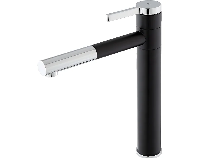 Ultrate Küchenarmatur schwarz und verchromt Essebagno