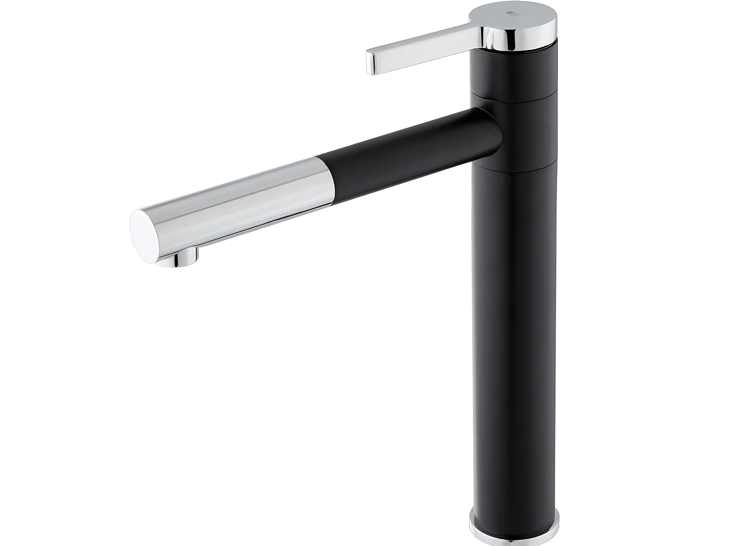 Ultrate rubinetto cucina nero e cromo Essebagno