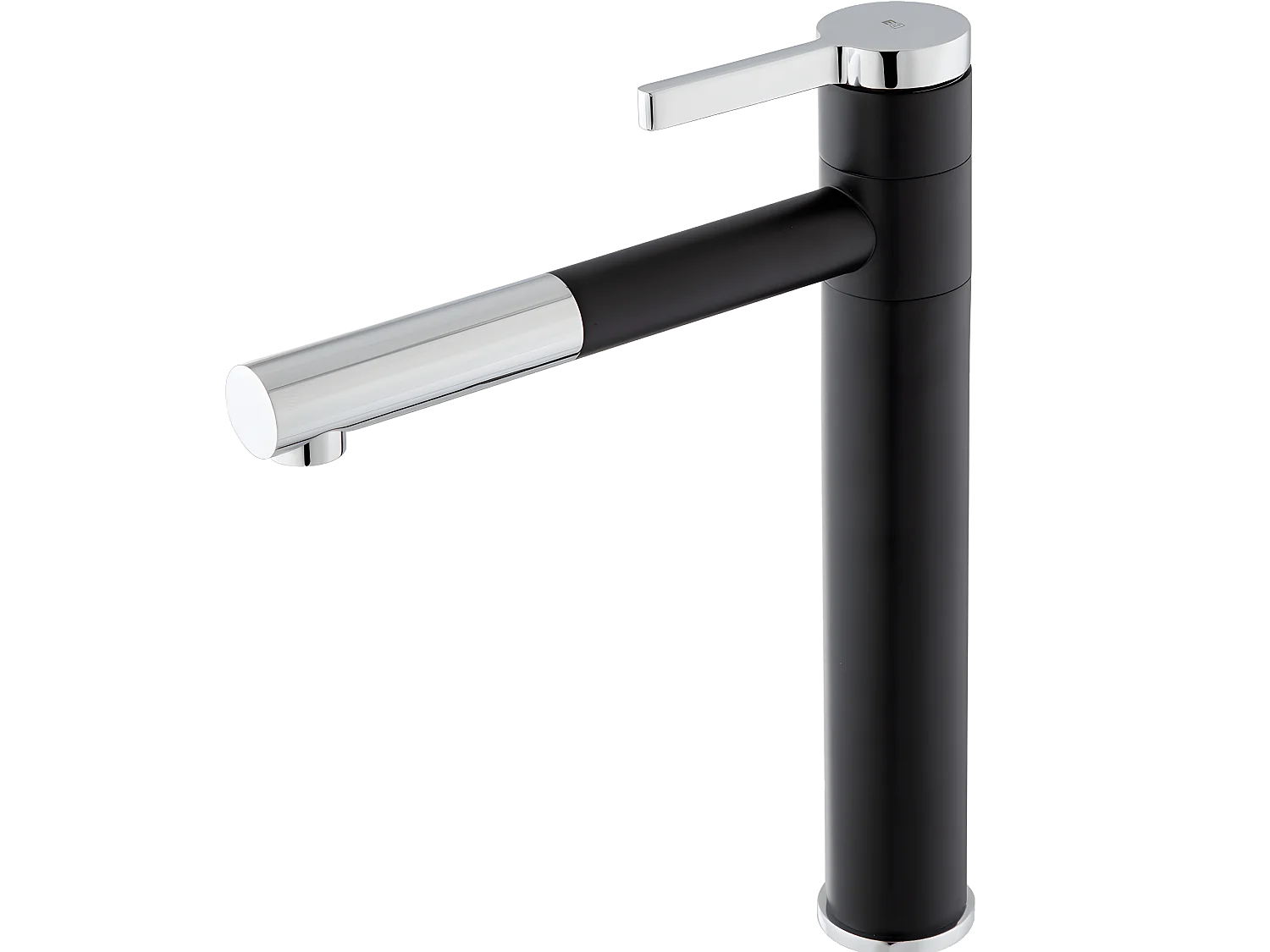 Ultrate Miscelatore per lavello nero e cromato Essebagno