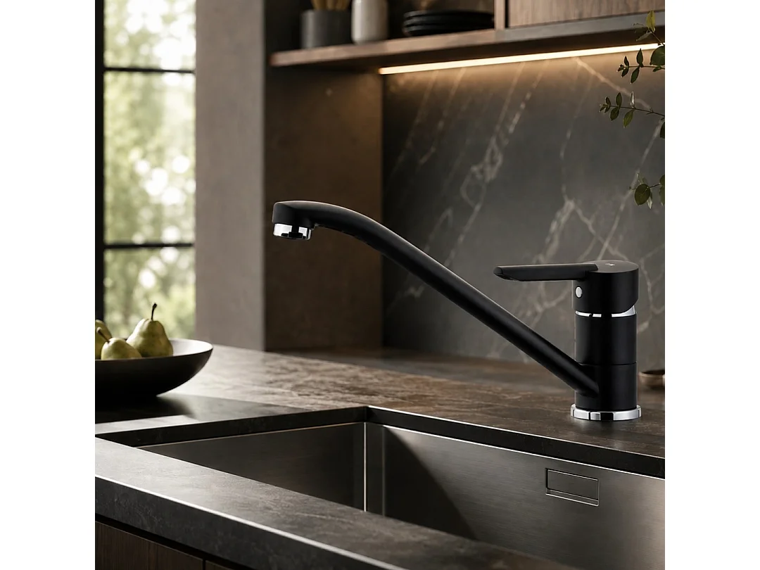 Tango Plus mitigeur évier noir - Essebagno