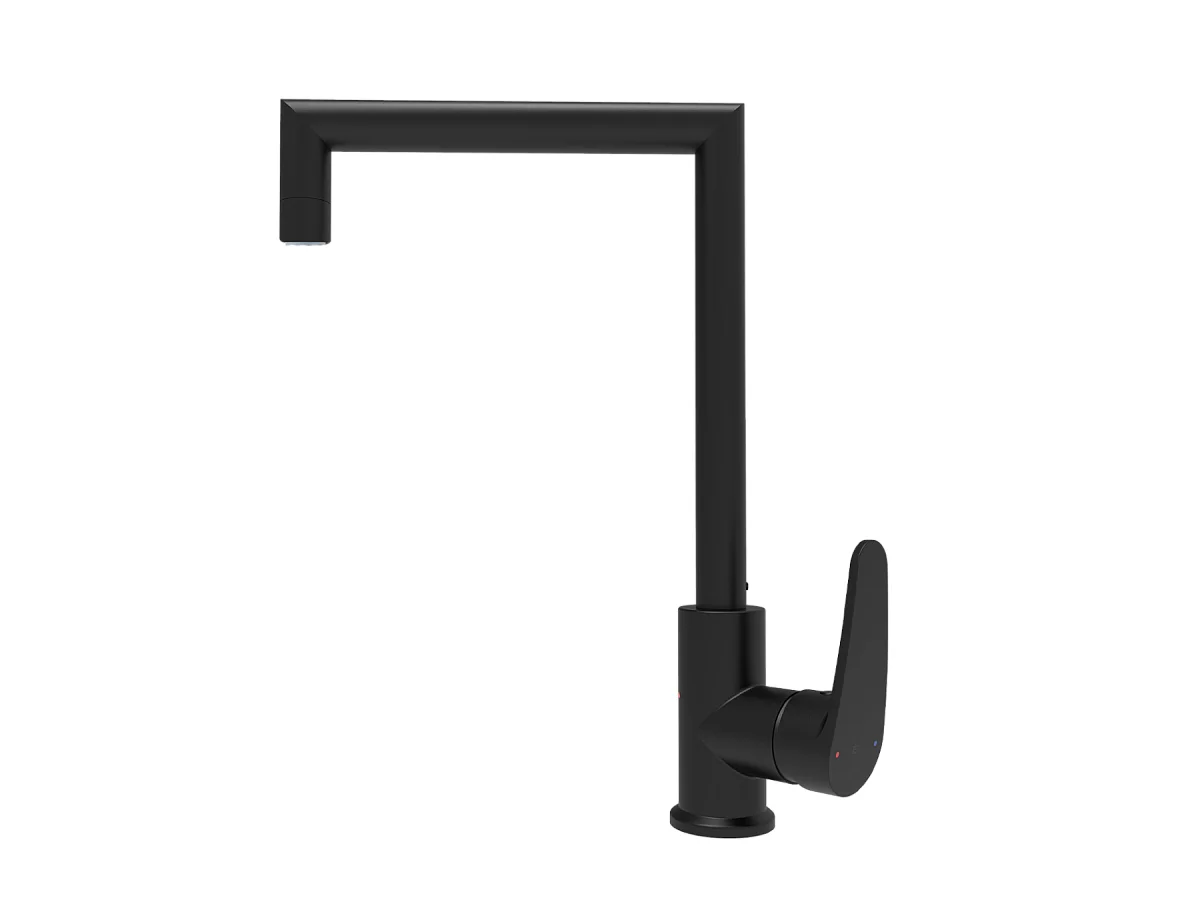 Fangolo mitigeur évier noir mat - Essebagno