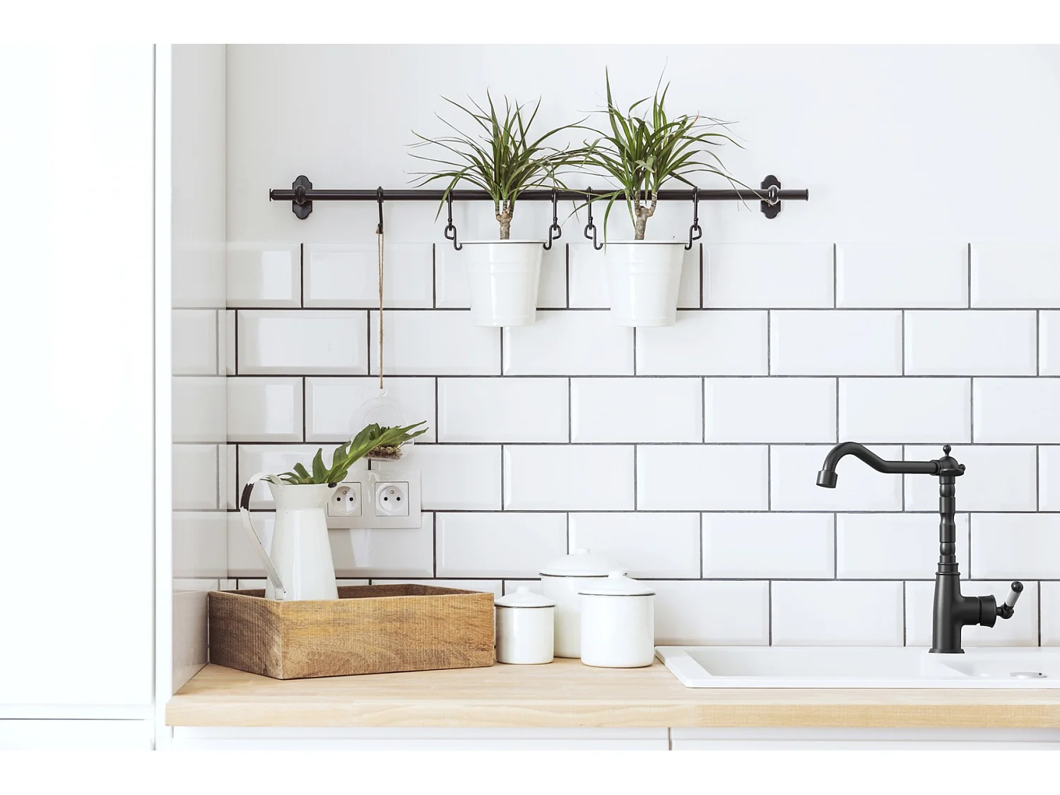 Leeds mitigeur évier rétro noir - Essebagno