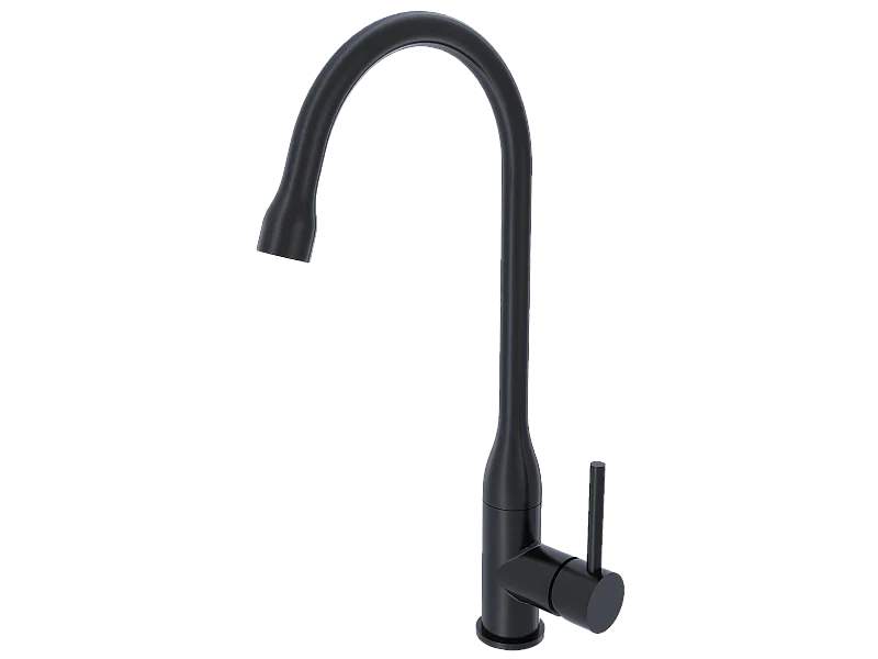 Arum Einhebelmischer matt schwarz Essebagno