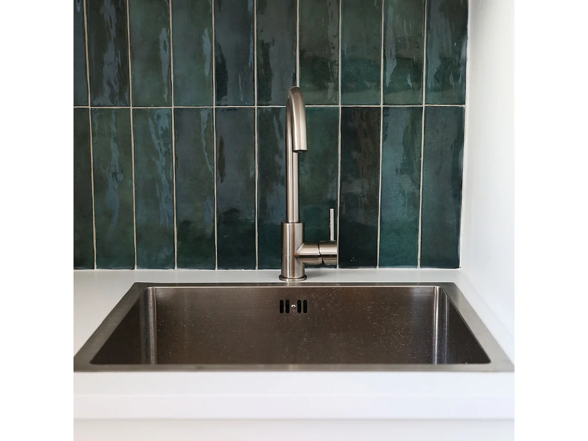 Kiwo mitigeur évier façon inox - Essebagno