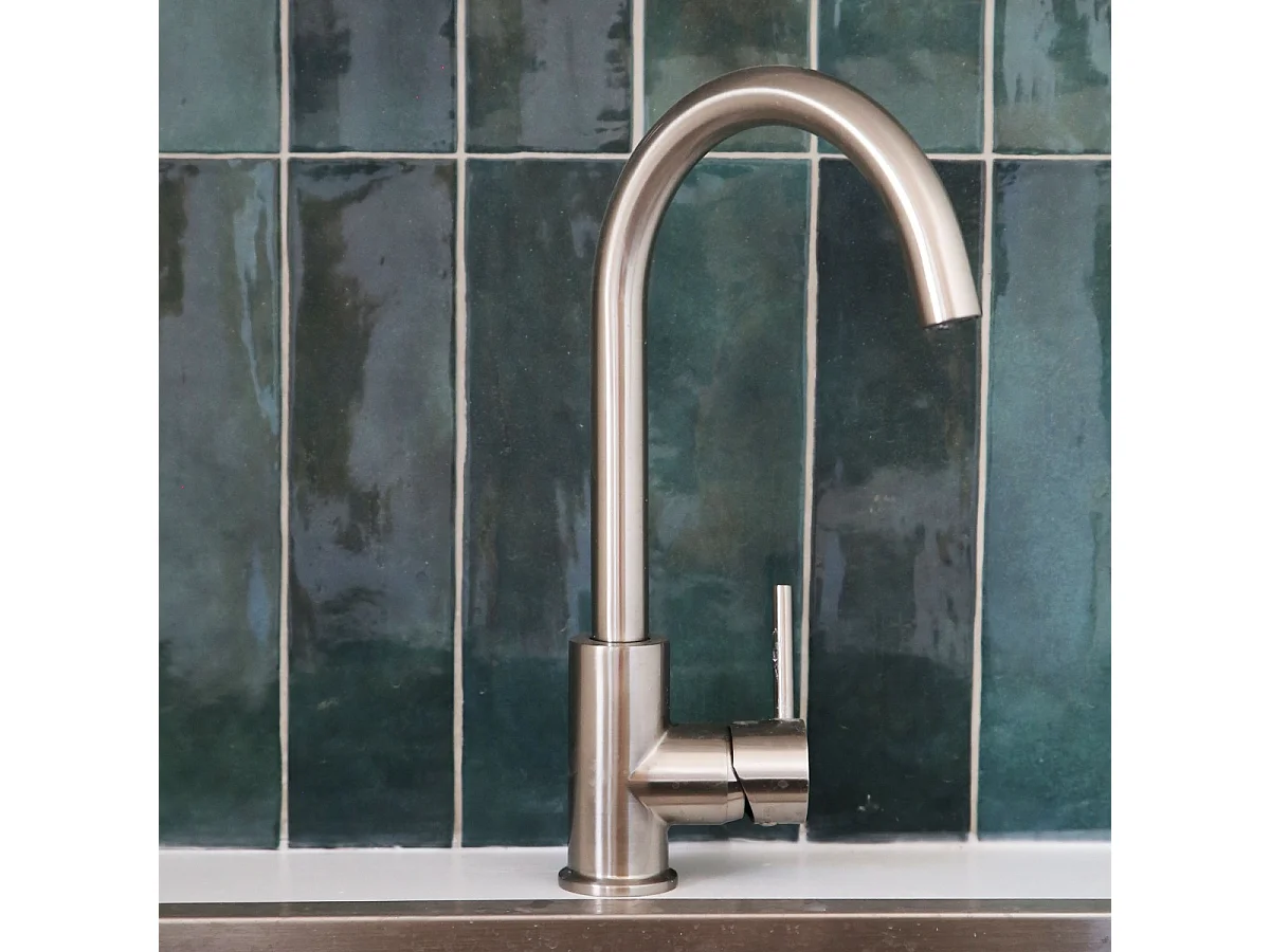 Kiwo mitigeur évier façon inox - Essebagno