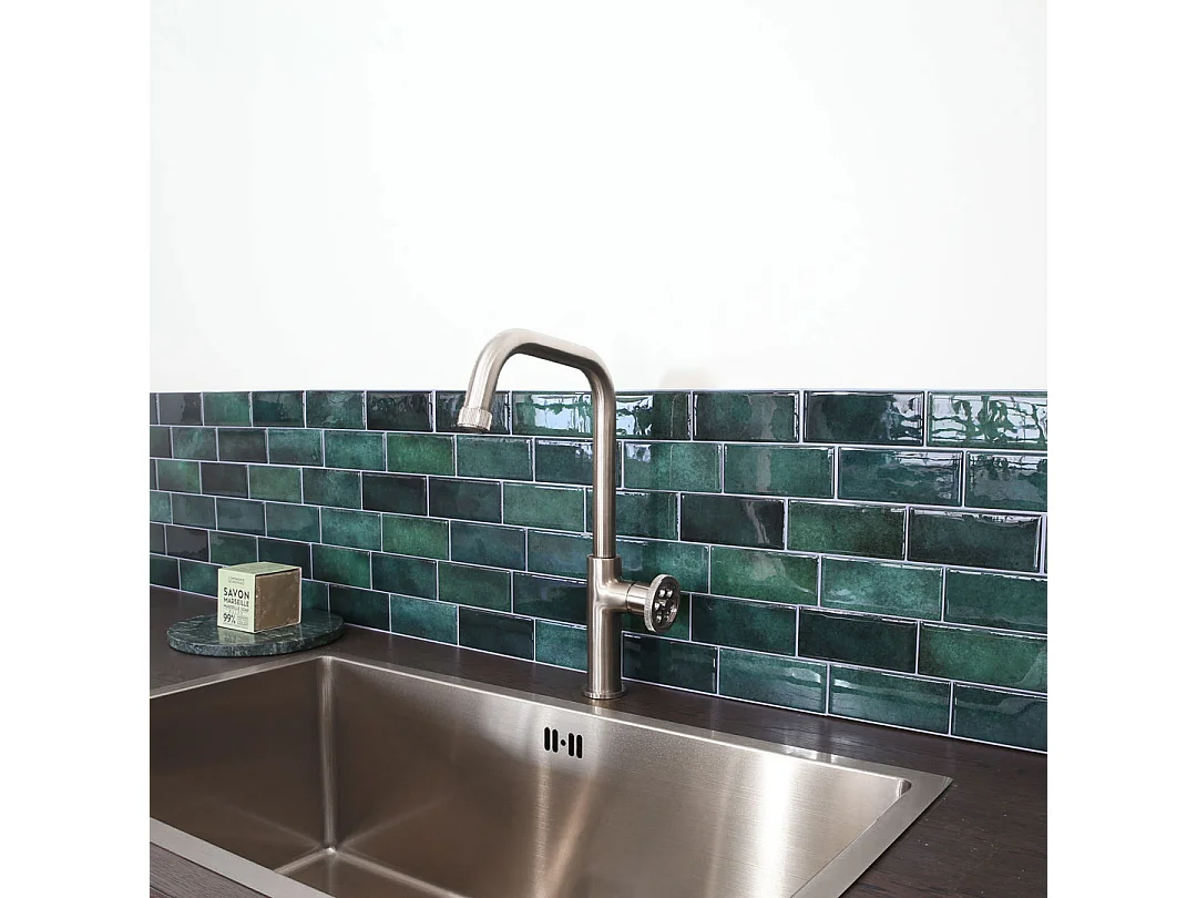 Indus mitigeur évier façon inox - Essebagno