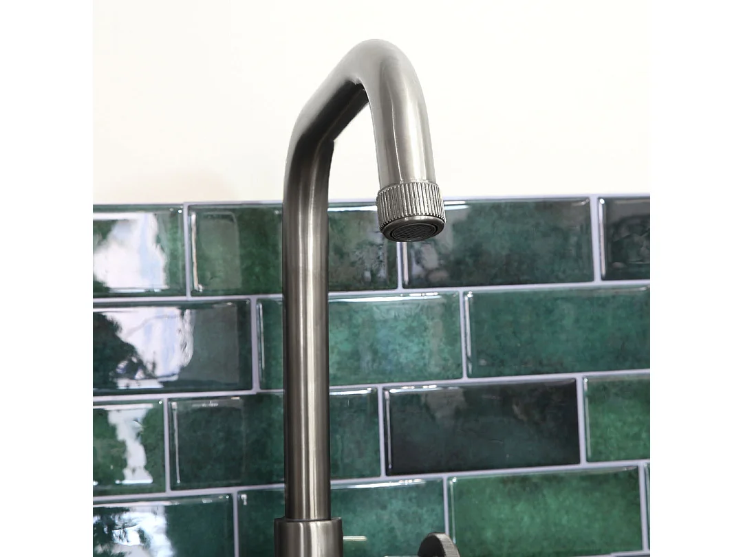 Indus mitigeur évier façon inox - Essebagno