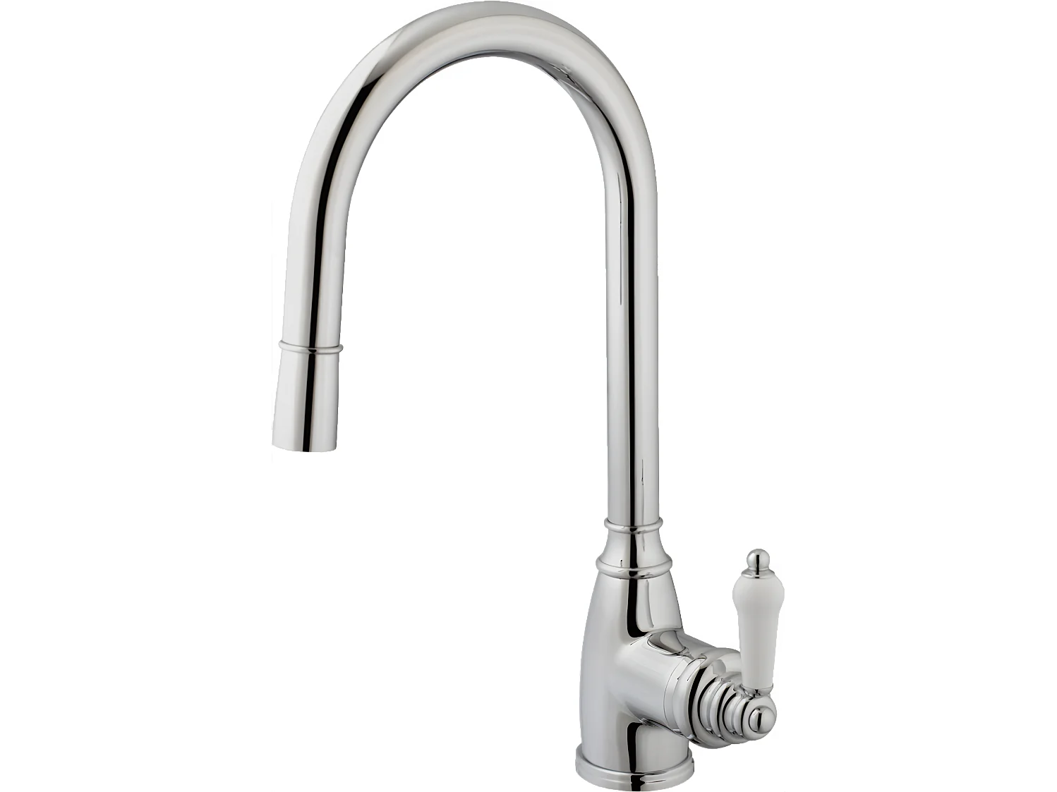 Grifo de cocina Ascott con ducha de mano en cromado Essebagno