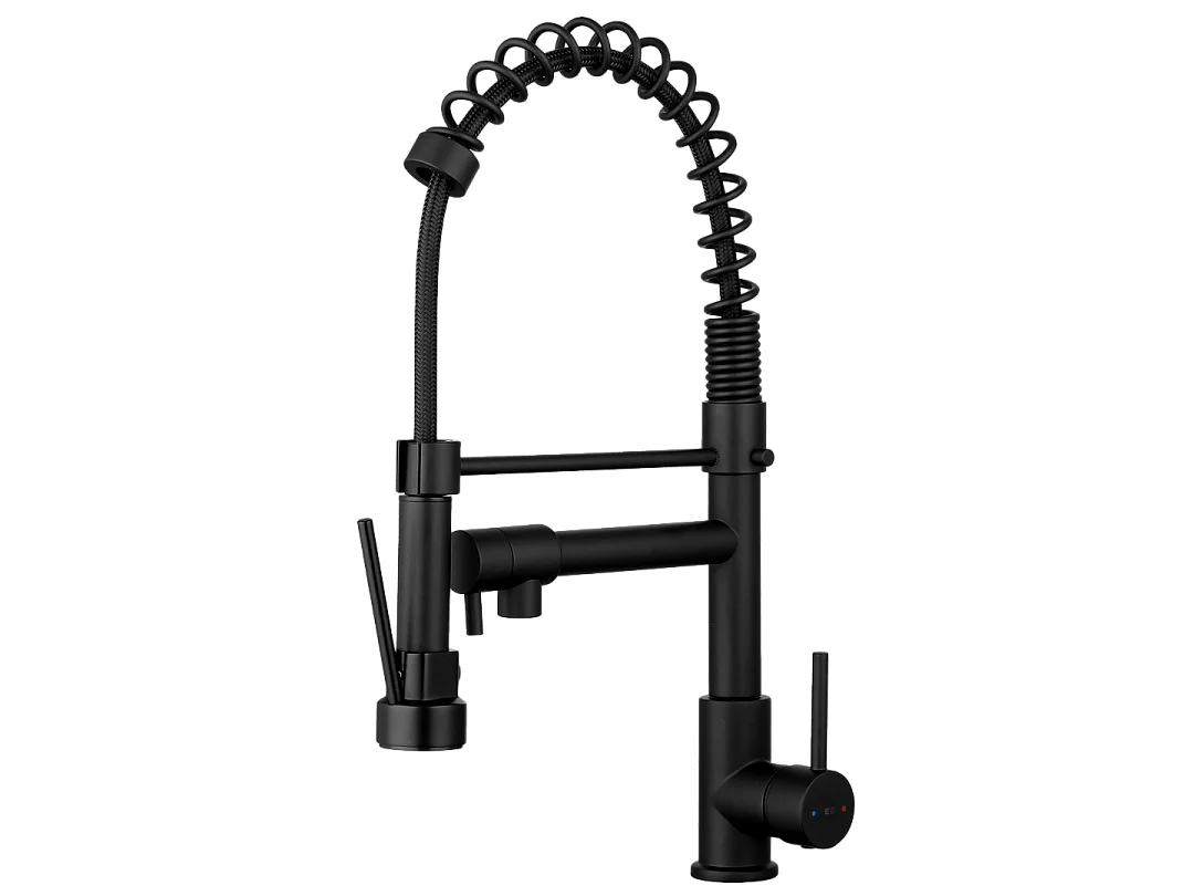 Rubinetto monocomando per lavello Big Pro nero Essebagno