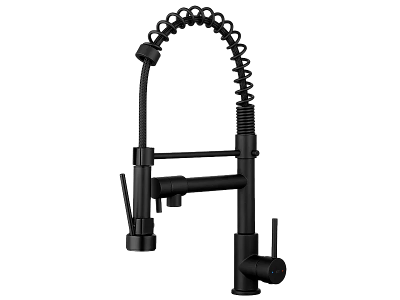 Rubinetto monocomando per lavello Big Pro nero Essebagno