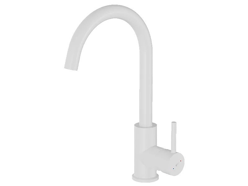 Kiwo miscelatore lavello bianco Essebagno