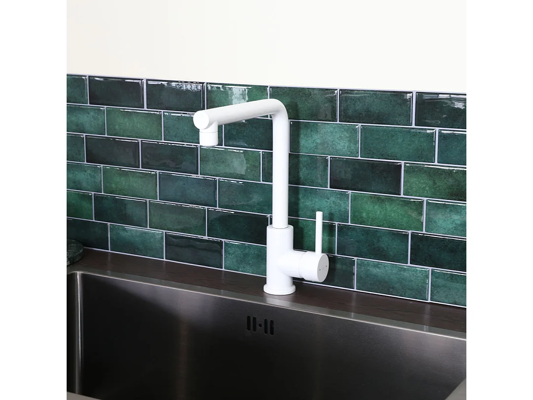 Pure II mitigeur évier blanc - Essebagno