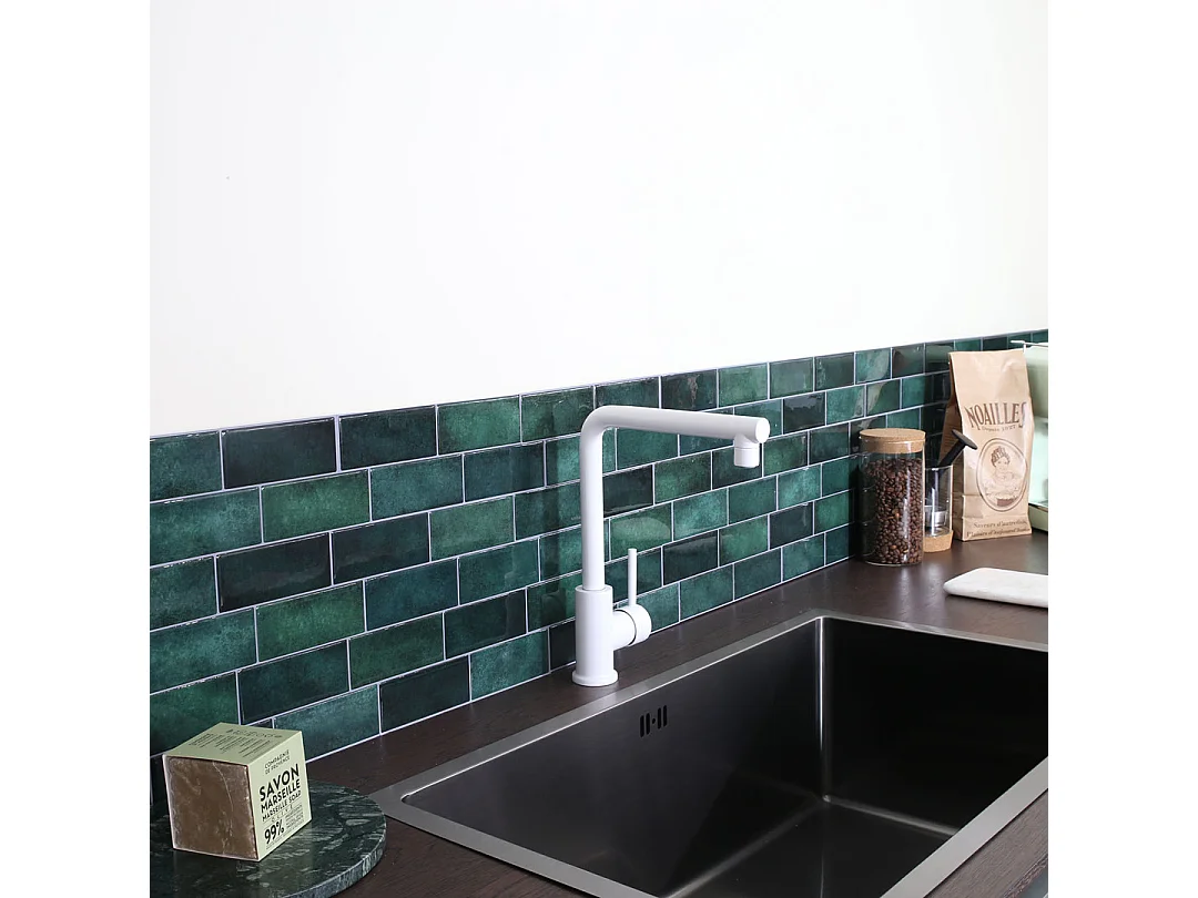 Pure II mitigeur évier blanc - Essebagno