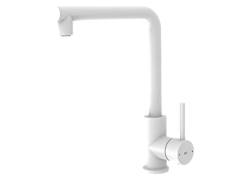 Pure II mezclador para fregadero blanco Essebagno