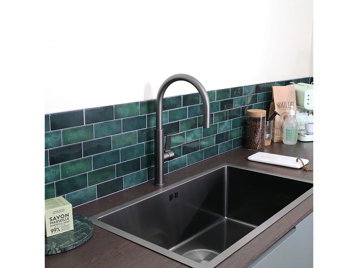 Reflet Spültischmischer gun metal Essebagno